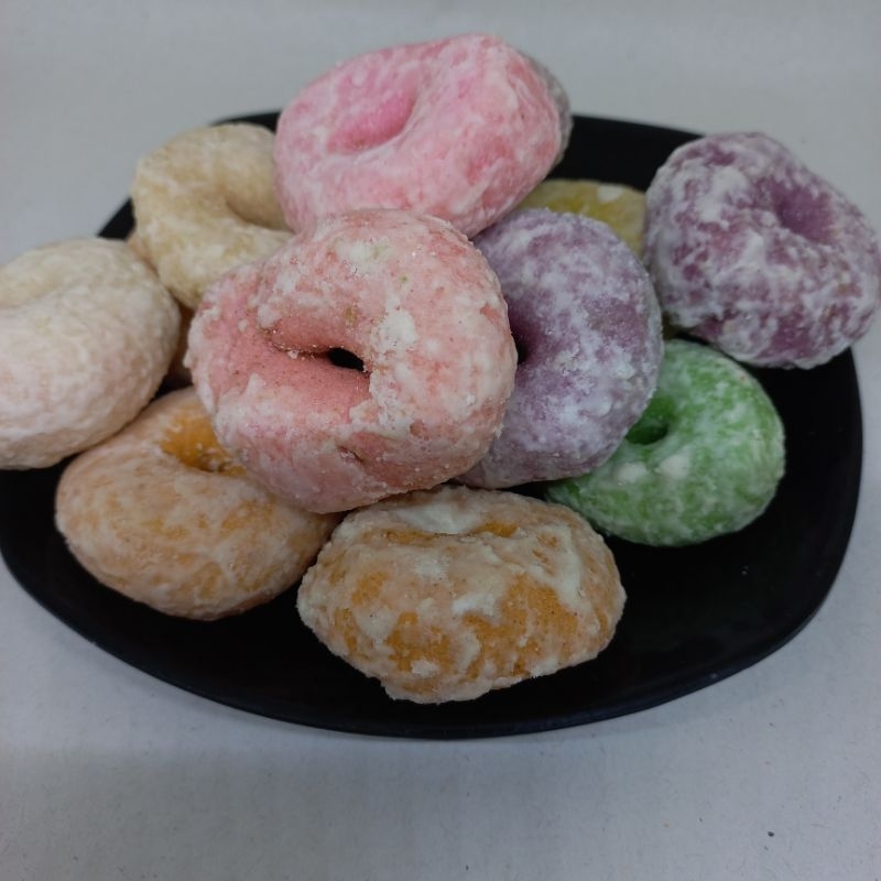 KUE DONAT PELANGI / DONAT GABUS / DONAT MANIS