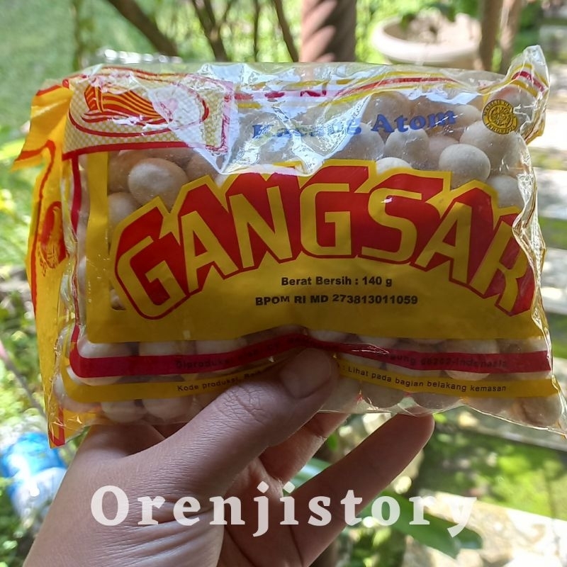 

Kacang Atom Gangsar 140 gr - cemilan murah snack enak viral jajan jadul