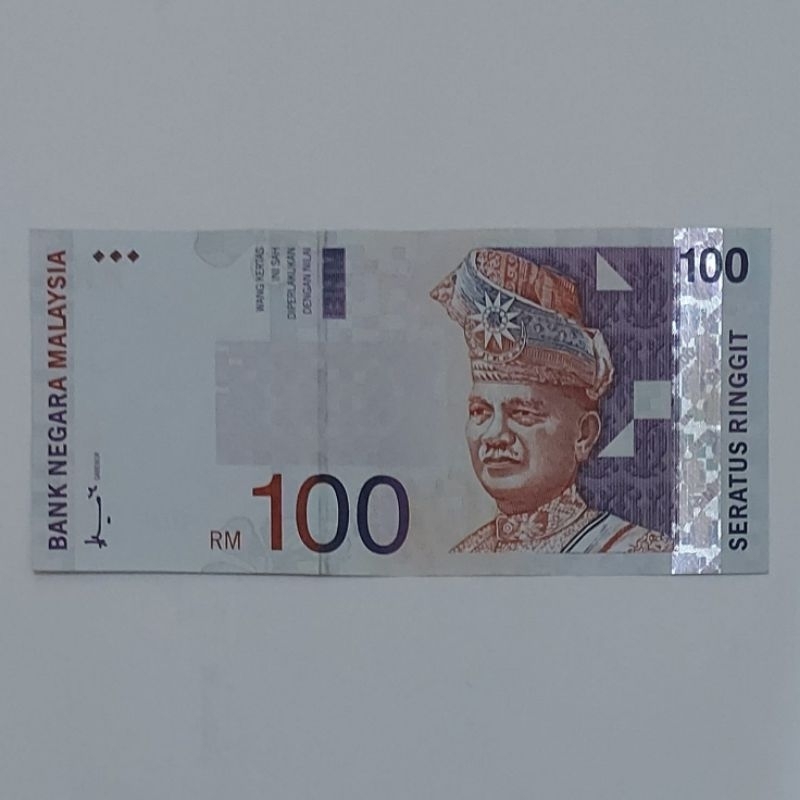 Souvenir Uang Asing Kuno Malaysia 100 Ringgit Old Series