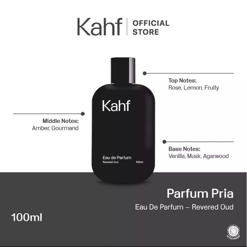 Kahf Revered Oud Eau De Parfum 100ml EDP