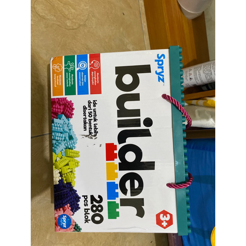 Spryz Builder Mainan Bricks Block 280 pcs
