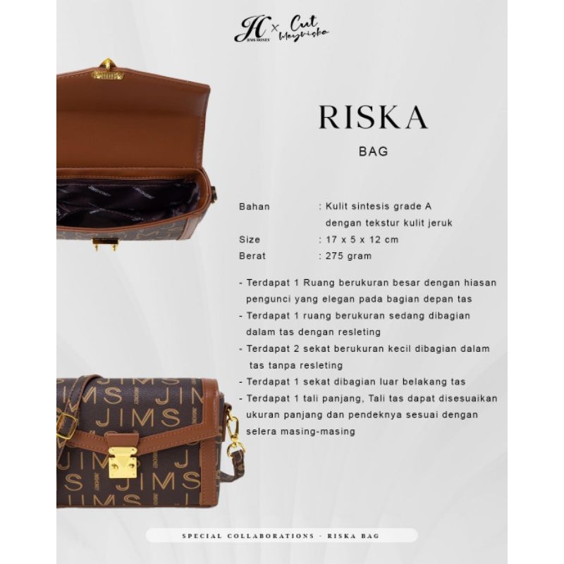 Riska Bag Jims Honey x Cut Meyriska Tas Kecil Pesta Wanita Import