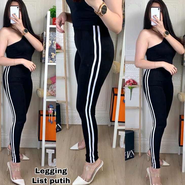 Legging list import sobek / Legging Import wanita