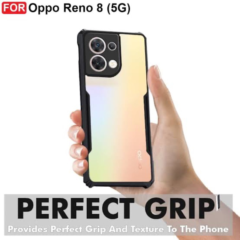 Fuze Anti Shockproof Protect Case oppo RENO 8/ RENO 8T 4G acrylic Transparant Antishock