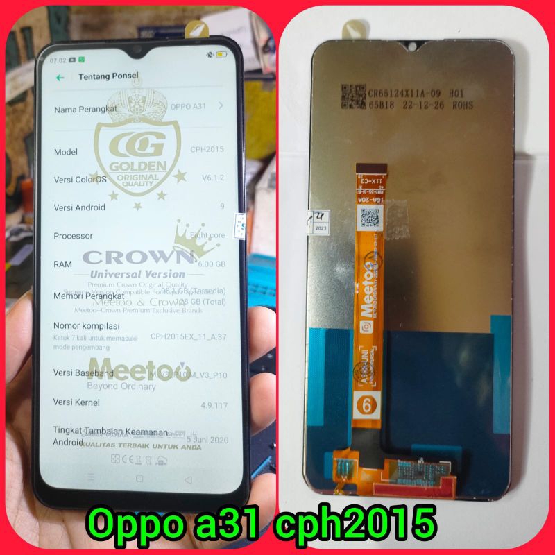 Lcd Touchsreen Ts Fulset Oppo A31 Model Cph2015