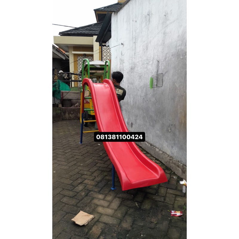 perosotan fiber seluncuran anak paud mainan sliding free ongkir jakarta