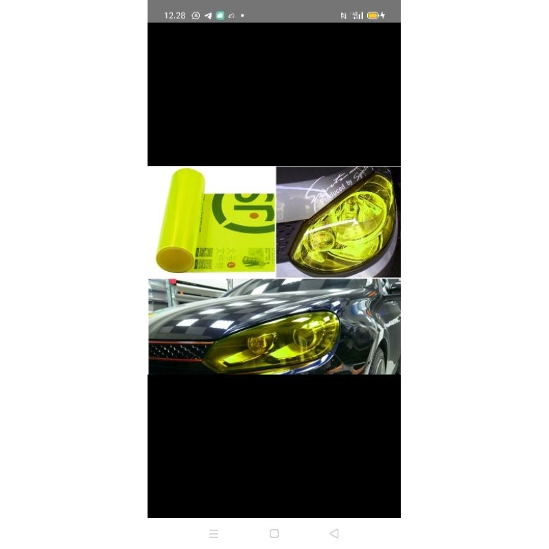 Stiker lampu mobil DIY custom car headlamp n tail lamp more exotic per 50cm