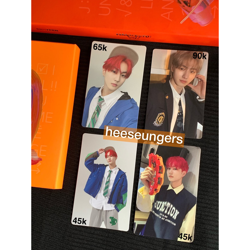 Sunghoon Jungwon Photocard Manifesto