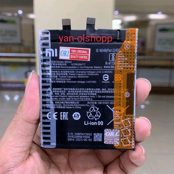 Batre baterai battery Xiaomi Mi11 BM4X Original batre Xiaomi Mi 11
