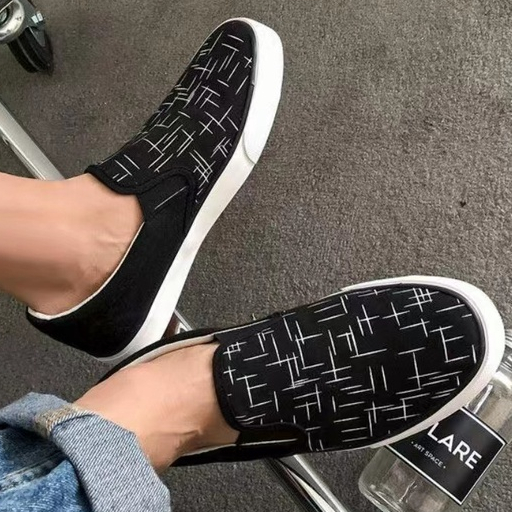 Highland Sepatu Pria Slip On Casual Sepatu Cowok Slop Trendy Travelling Sekolah Kerja Kuliah Fashion MC307