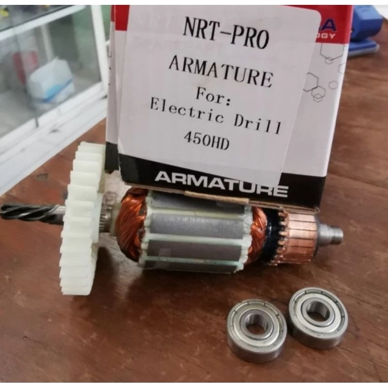 Armature Angker Mesin Bor 10 mm NRT PRO 450HD NRT-PRO 450 HD hijau tosca