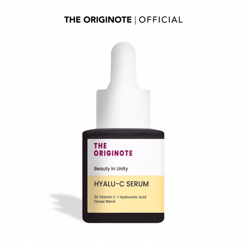The Originote Hyalu-C Serum - Vitamin C Serum Vit C Mencerahkan Kulit Wajah Kusam Meratakan Warna Kulit Menjaga Skin Barrier with Vitamin C Hyaluronic Acid【BPOM】