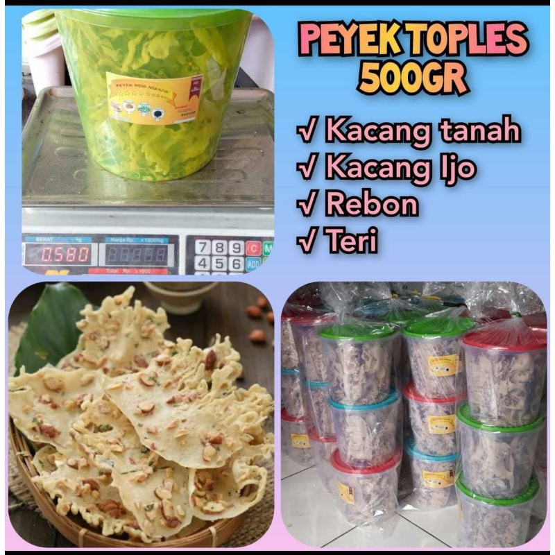 

PEYEK TOPLES VARIAN RASA 500GR (RENYAH & GURIH)