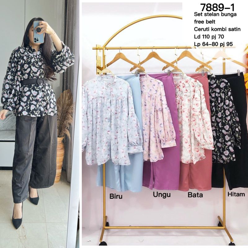 SET STELAN MUSLIM MOTIF BUNGA 7889-1 MV_IMPORT