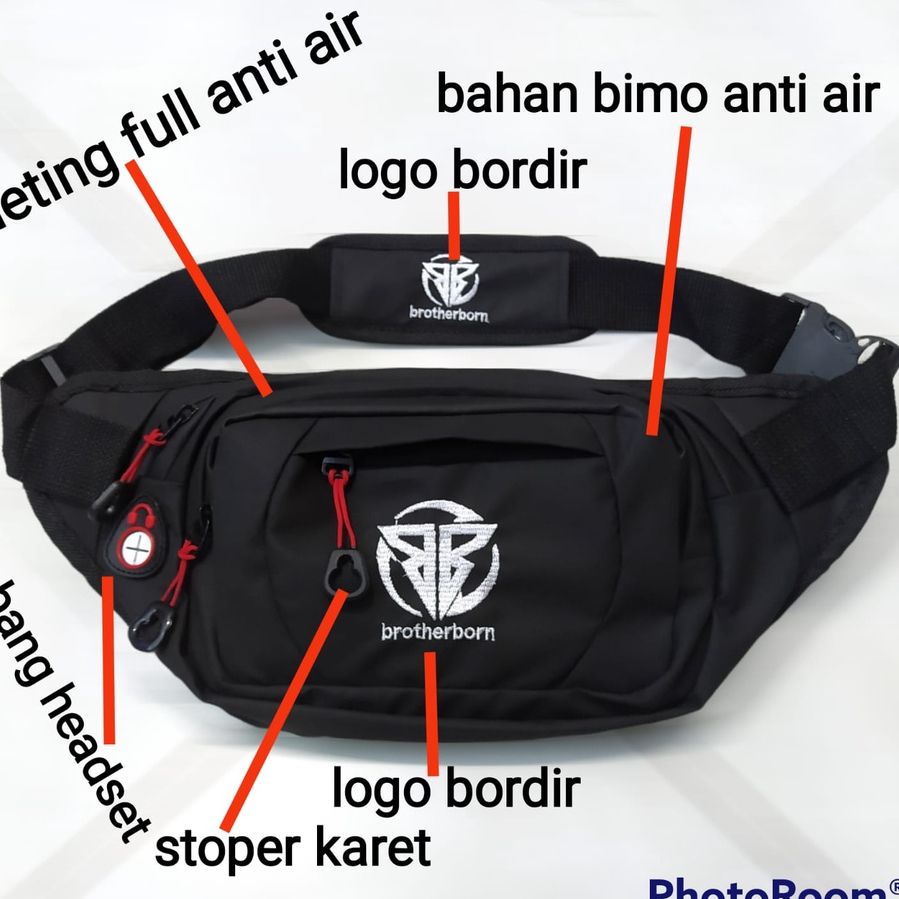 Tas Waistbag pinggang dan bahu Slempang pria gaul terlaris