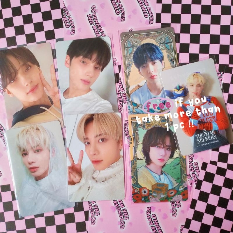 pc photocard txt taehyun hueningkai tyunning minisode ar end tudung lamaran foe fight or escape jewe