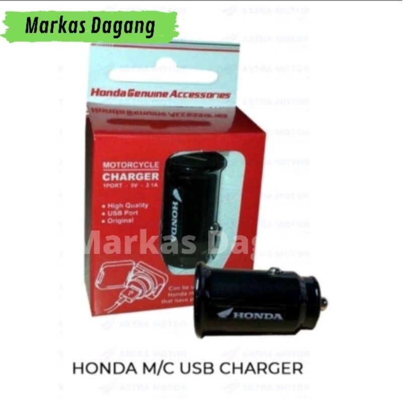 USB CHARGER MOTOR ORIGINAL AHM HONDA BEAT VARIO PCX SCOOPY ADV