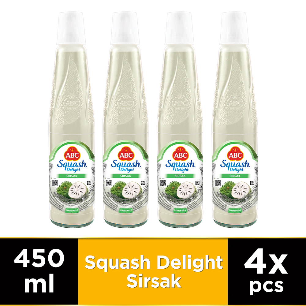 

ABC Sirup Squash Delight Sirsak 450 ml - Multi Pack 4 pcs