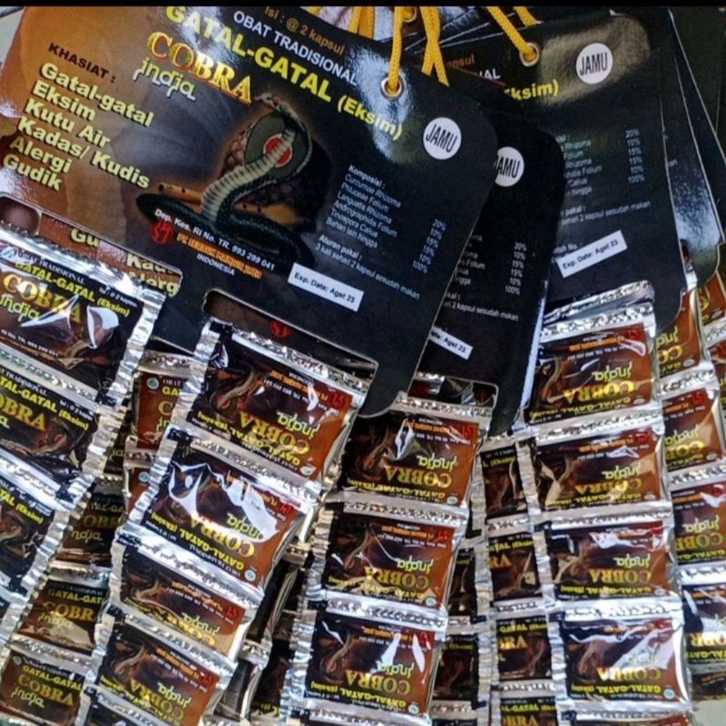 Jamu COBRA Kapsul Gatal/eksim/alergi/kudis/gudik