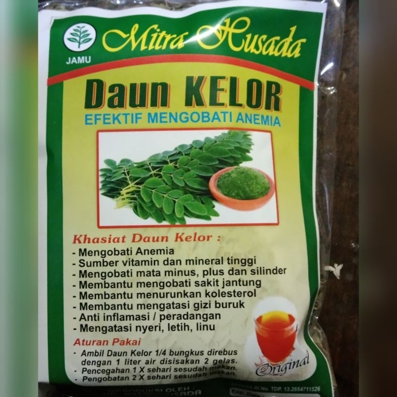

daun kelor kering ,efektip mengobati anemia