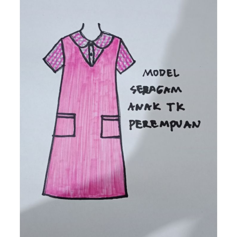 045//STELAN POLA BAJU ANAK TK