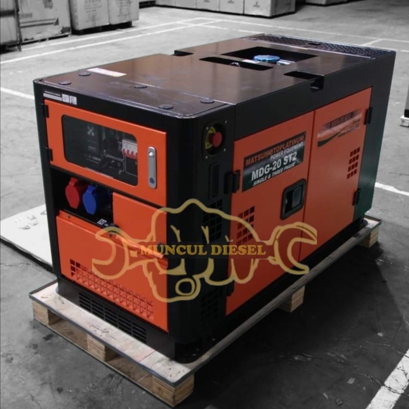 Silent Generator Diesel Matsumoto MDG 20-st2 Generator silent 20Kva Matsumoto