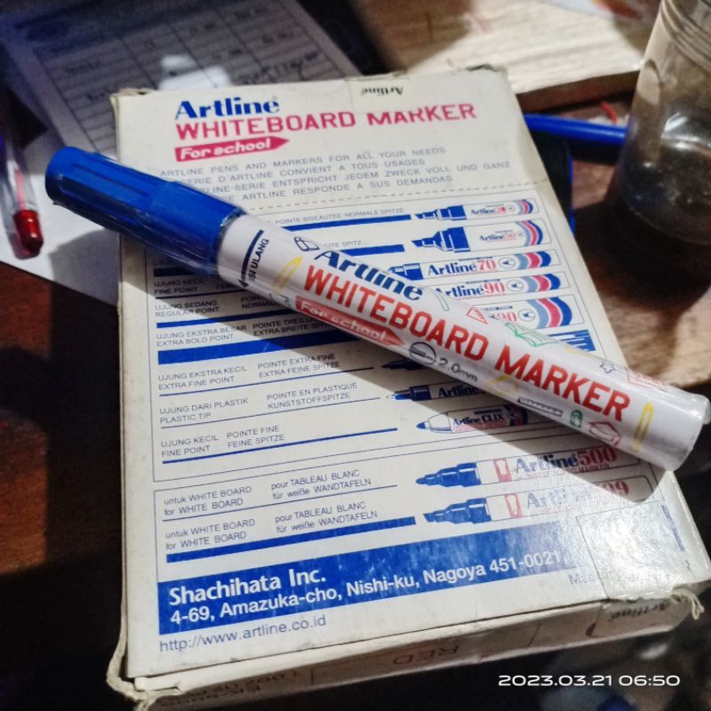 

Spidol Art Line white board 2.0mm biru 1 pcs
