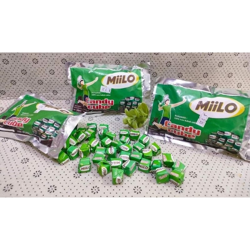 Milo Candy Cube Isi 50 Permen Coklat milo Lokal