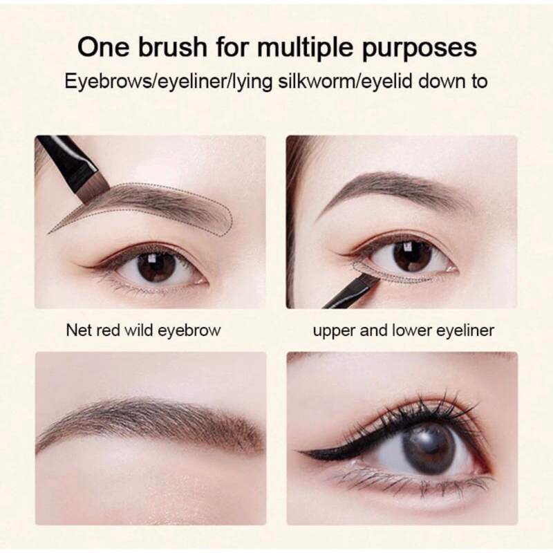 BLADE EYEBROW BRUSH KUAS ALIS / KUAS EYELINER HITAM • Eyeliner Brush Eyebrow Brush Alat Makeup Alat Kecantikan Brush Make Up Eye