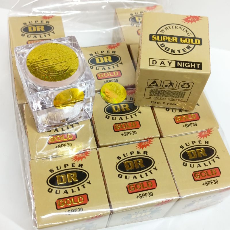 [ 6 pcs ] Cream Whitening Dokter Gold S - Murah