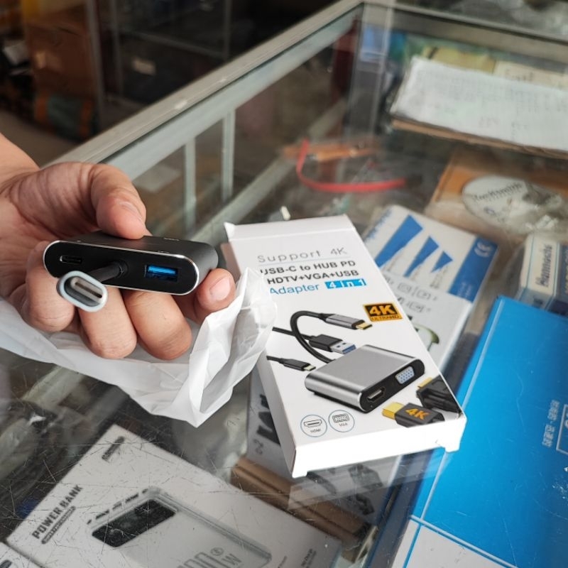 4 in 1 type C TO  HDMI TRAVEL 4K VGA USB 3.0 4k 5 port