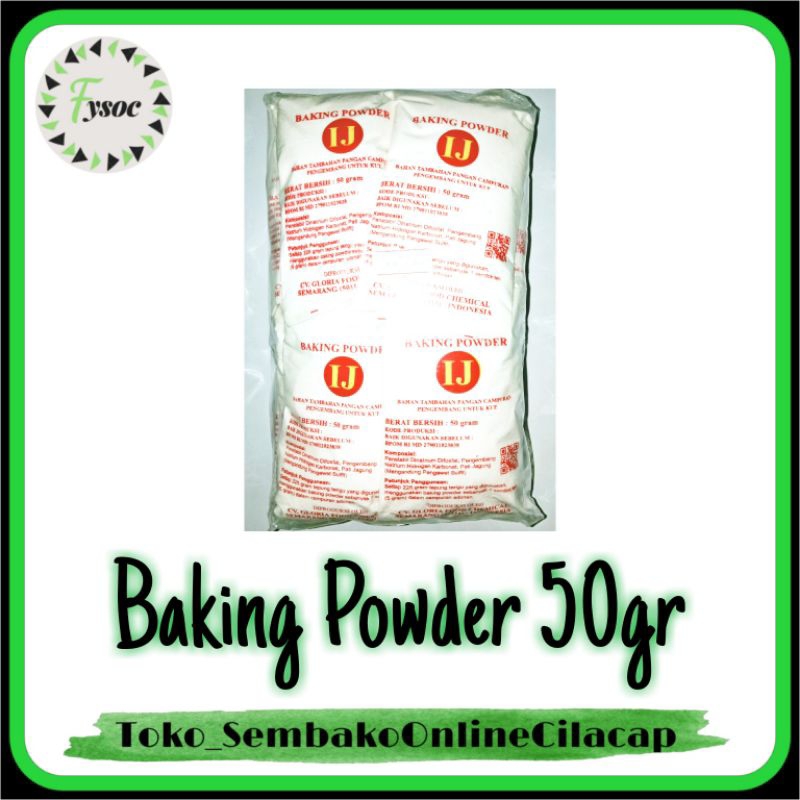 BAKING POWDER MERK IJ 50GR