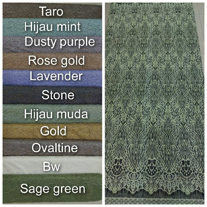 Brokat Semi Lace panel D#tgm9205