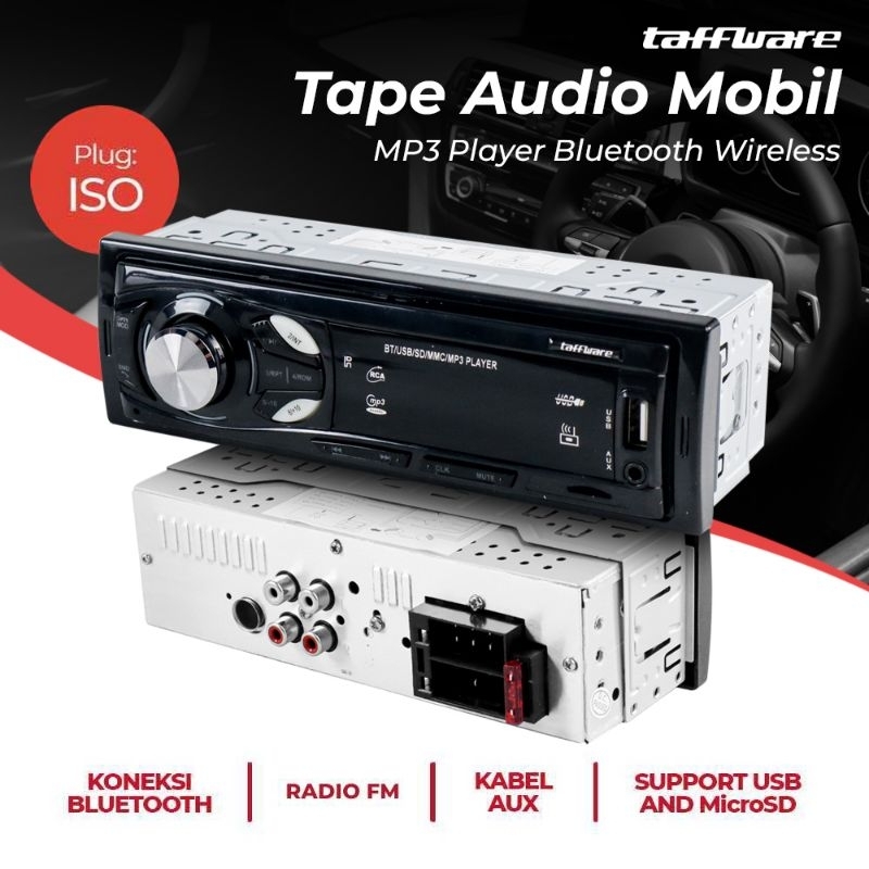 Taffware Tape Mobil MP3 Player Bluetooth Wireless 12 V - MP3-S211L