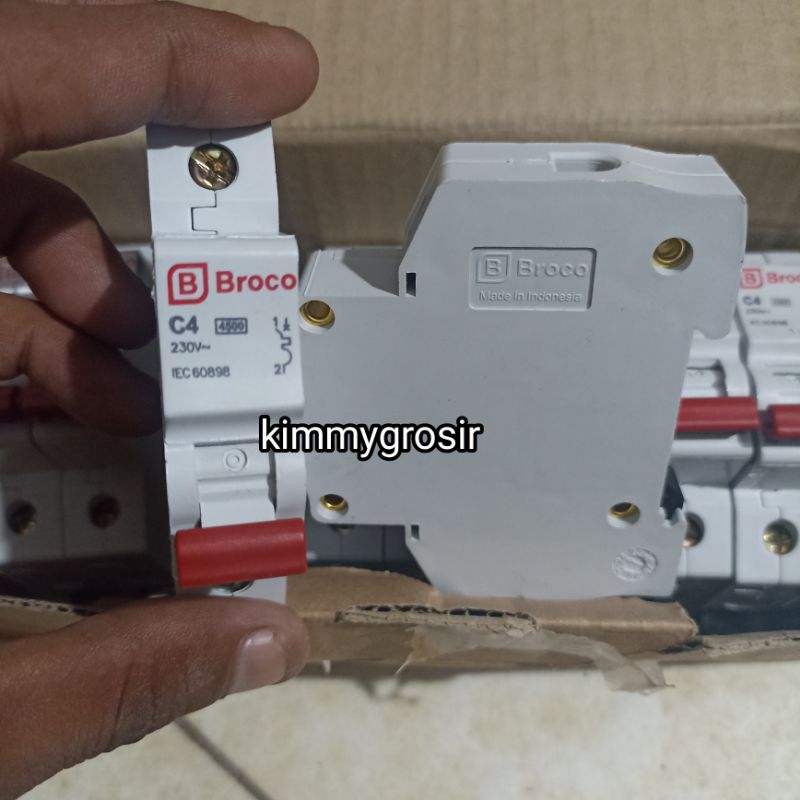 MCB 4 Ampere Broco 1 Phase SNI Original