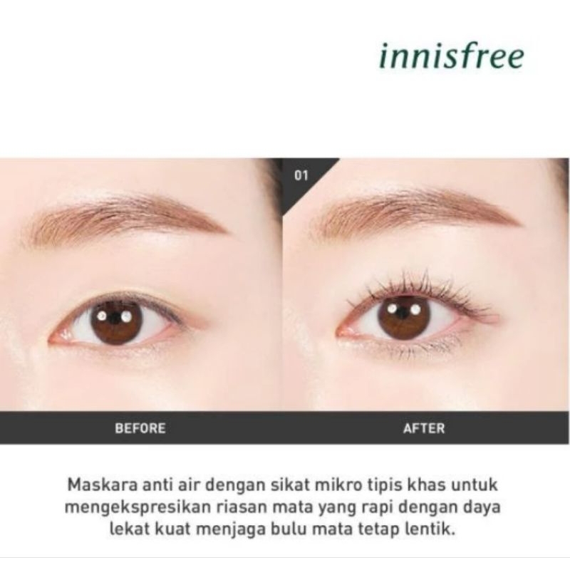 Innisfree - Skinny Microcara Zero No.1 Black 3.5G