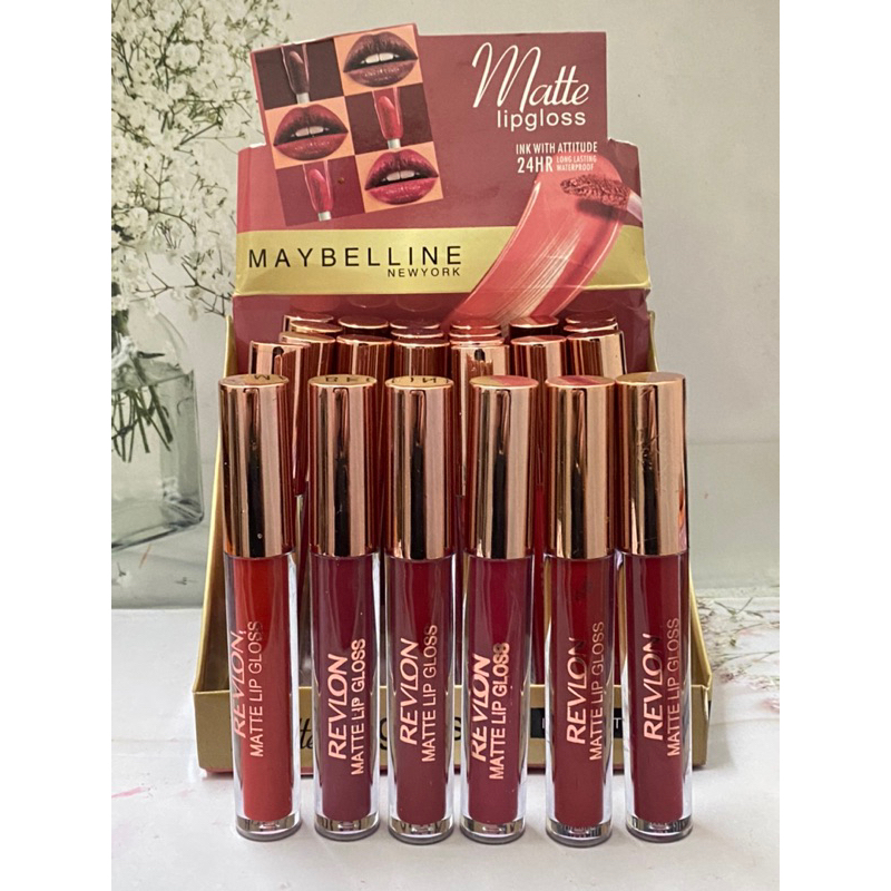 [12 PCS] LIPGLOSS MAYBELLINE MATTE LONGLASTING ITEM : TG-4525
