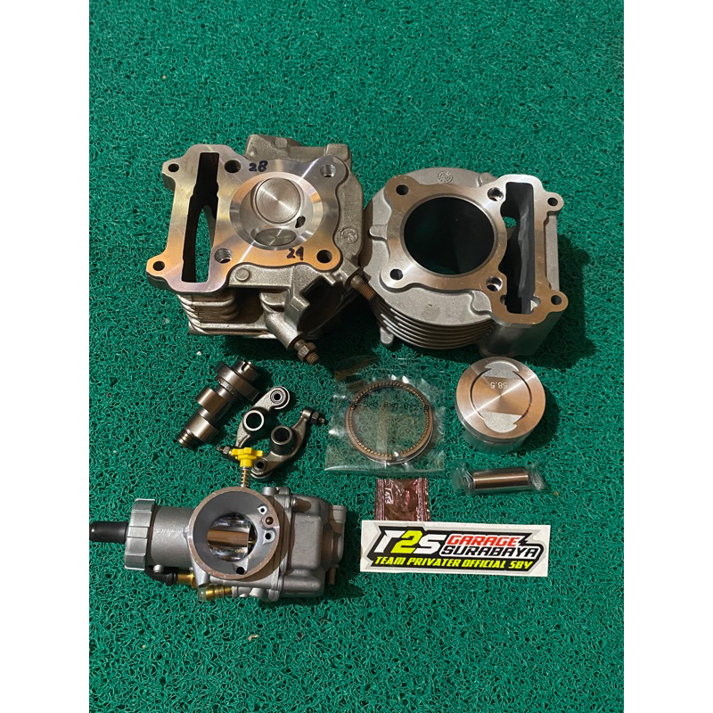 Paket Bore UP Mio 150CC PNP Set Komplit Cam Rra Karbu PE 26/28