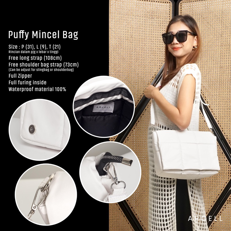 ARCELL - PUFFY MINCEL BAG l TAS SELEMPANG WANITA