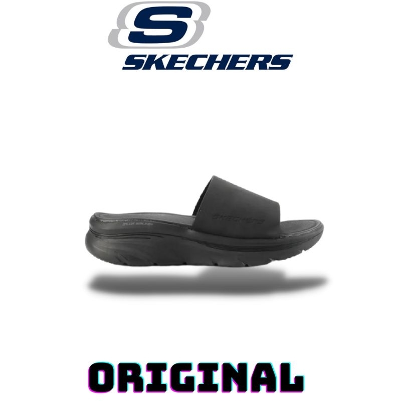 Sandal Skechers D'LUX Walker Black Cambria Original