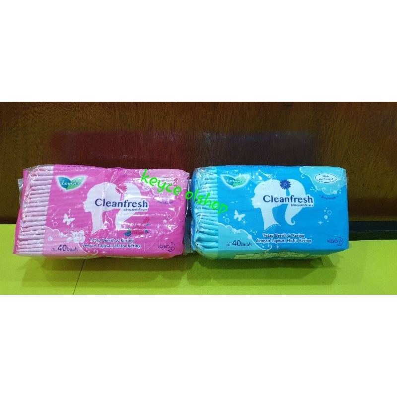 Laurier pantyliner active fit non perfumed &amp;perfumed  40 pcs