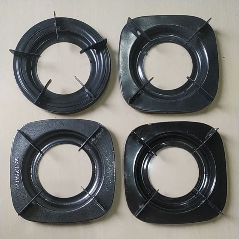 Tatakan kompor rinnai/Tatakan kompor gas segi 4/ tatakan kompor 4 lubang/tatakan kompor bulat 5 kaki