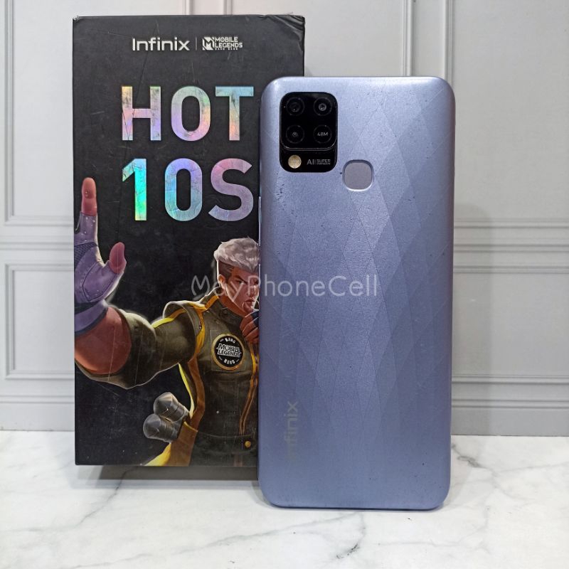 Infinix Hot 10s + Hot 10s Nfc Ram 6GB Internal 128GB 6/128 4/128 4/64 GB Handphone Second Bekas Fullset Batangan Original Murah Bergaransi