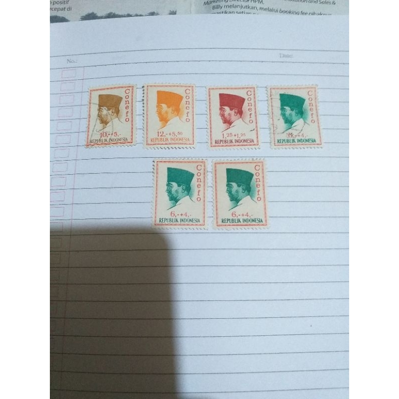 

Perangko Kuno Soekarno Conefo 1965 6Pcs (Bekas)