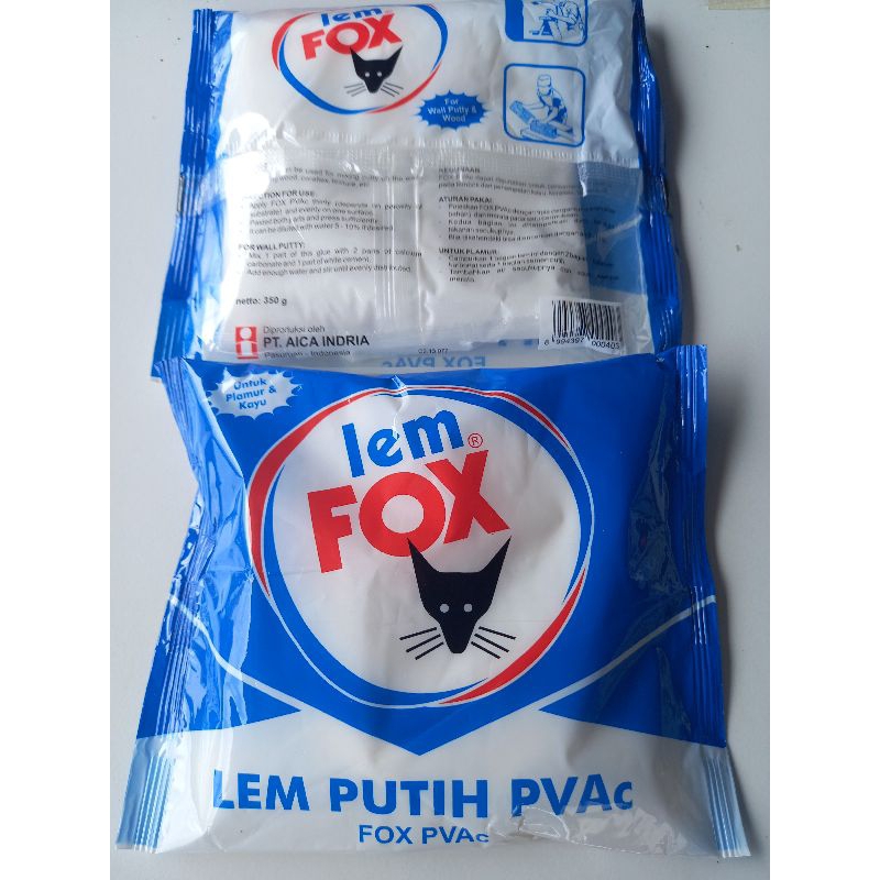 

LEM FOX PUTIH 350gr / LEM KAYU DAN KERTAS
