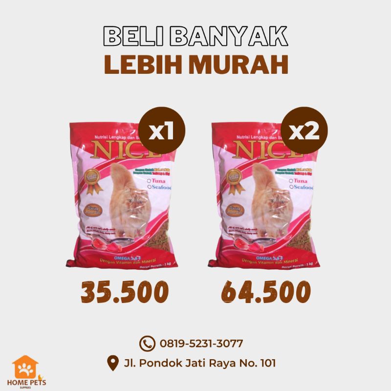 Nice Makanan Kucing (1Kg)