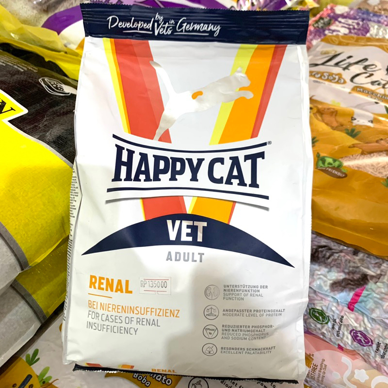 Happy Cat Vet Renal Dry Food Makanan Kucing 1 kg 1kg