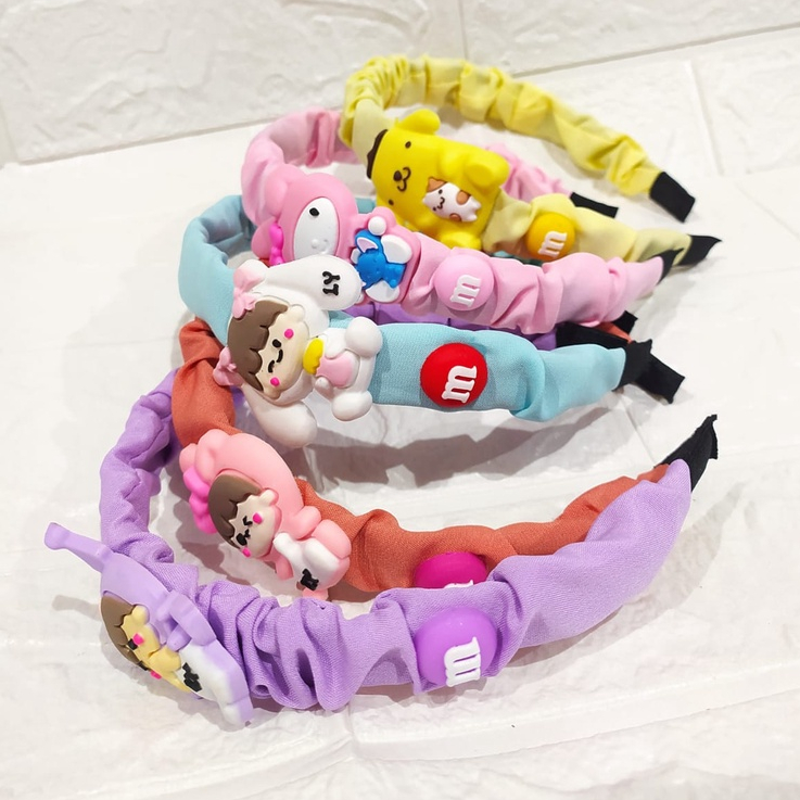 BANDO FANCY SANRIO AKSESORIS RAMBUT HEADBAND ANAK FASHION KOREA IMPORT / BANDO SANRIO AKSESORIS FASHION ANAK CEWEK