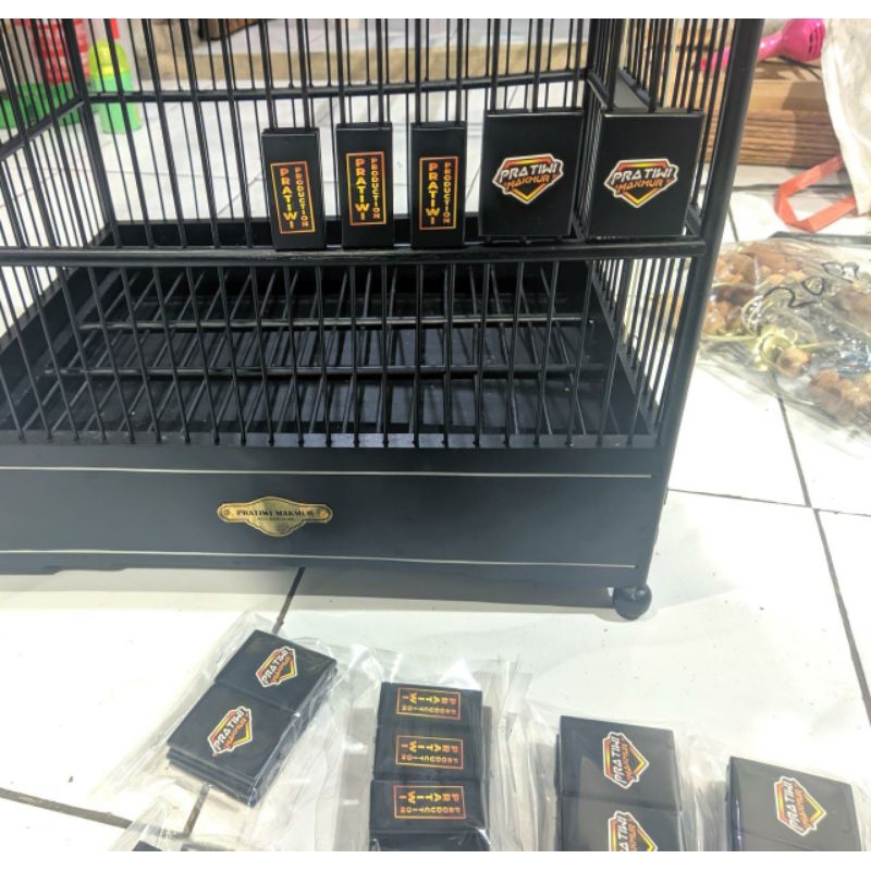 Variasi Sangkar Stoper Kayu Premium Pratiwi Asesoris Kandang Decal Stoper Sangkar Kotak