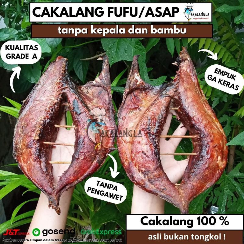 

Cakalang fufu asap tanpa bambu dan kepala khas manado